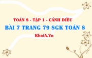 Bài 7 trang 79 SGK Toán 8 tập 1 Cánh Diều